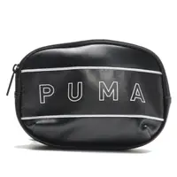 在飛比找PChome24h購物優惠-PUMA 側背包 黑 皮革 英文LOGO 迷你 斜背包 小包