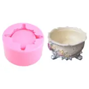 Geometric Round Shape Silicone Resin Molds for Making Plant Pot