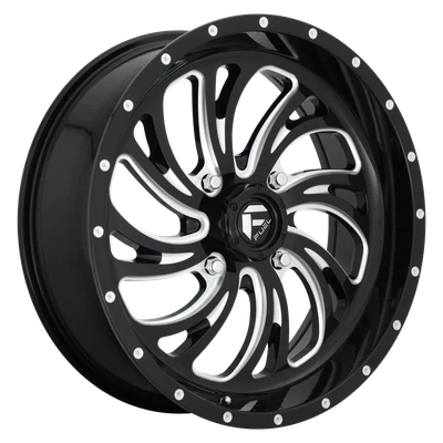 18x7 Fuel UTV D641 KOMPRESSOR GLOSS BLACK MILLED Wheel 4x156 (13mm)