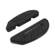 HARLEY BLACK MOONSHOTS PASSENGER FLOORBOARDS 06-17 Dyna 18-UP Softail 86+ TOURIN