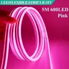 5M LED Pink Strip Flexible Neon Rope Light Tube Tape IP67 Waterproof 12V Sign