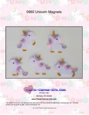 Unicorn Magnets- Plastic Canvas Pattern or Kit