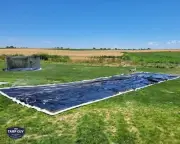 Lightweight Billboard Vinyl - 10' x 30' - Tarp, Slip N Slide, Drop Cloth, Cover