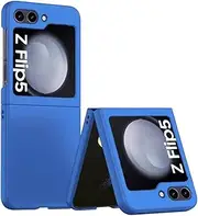 Electro-weideworld Case for Samsung Galaxy Z Flip 5 5G, Shockproof Hard PC Protective Case Cover for Samsung Galaxy Z Flip 5 5G，Blue