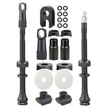 Tubeless Valves Kit, Tubeless Tire Valve Set, Cycling Components Parts, Bike Tubes Accessory, 2 Pack Valve Stems, Fits Scooter Motorcycle ATV Rims, Ideal for Maintenance