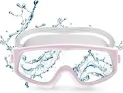 Funní Día Open Water Panoramic Vision Swimming Goggles, No Leaking Anti-Fog Swim Goggles for Adult Men Women