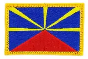 REUNION FLAG PATCHES backpack PATCH BADGE IRON ON NEW EMBROIDERED