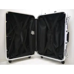 MOM日本品牌 鋁框 飛機輪靜音輪 德國拜耳PC 旅行箱 出國箱 金屬護角 方格紋 29吋 薇娜