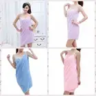 Absorbent Wearable Bath Towel Quick Drying Wearable Bathrobe Slip Dress Women