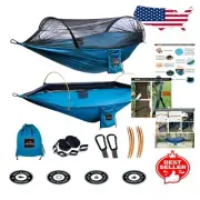 Professional-grade Mosquito Net Hammock - 600 lbs Support, 10 FT Straps Included