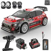 Speedywheels MJX Hyper Go 14303 1/14 RC Car Brushless 2.4G Remote Control 4WD Off-Road Vehicle High Speed RC Cars, Toys for Adults, Licensed Citroen Rally Car