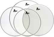 Attack Proflex 1 Clear 4-piece Drumhead Pack (3-pack) Bundle