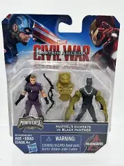 Marvel Miniverse Civil War Captain America : Hawkeye Vs Black panther