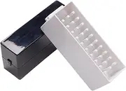 CALLARON 2pcs Nail Drill Bits Storage Box Premium Organizer for Nail Grinding Drill Bit Holder for Salon Home Use Neat and Practical Design High-grade Material