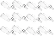 12Pcs Glass Dropper Bottles with Light Design Reusable Travel Sub Bottles for Essential Oils Perfumes and Liquids with Ring and Stopper