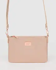 Rose Gold Strap Crossbody Bag