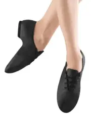 Toddler Lace Up Jazz Shoes Child Size 8.0 Bloch Jazzsoft S0405G in Black