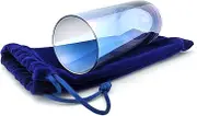 (Blue) - Mezuzah Master Chuppah Glass for Breaking at Wedding (Blue)