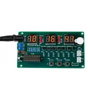 6-bit Digital Clock DIY Kit 51 Microcontroller Electronic Clock 6 bit Tube LED Display Module Suite Parts and Components
