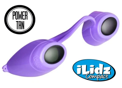 iLidz Compact Sunbed Tanning Eyewear UVA and UVB Protection PURPLE by Power Tan