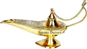 Aladin Genie Oil Lamps Brass Magic Lamp Aladdin Chirag Incense Burner