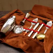 Bar Bartender Carrying Kit Storage Bag Canvas Pack Cocktail Shaker Set Tools