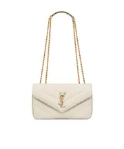 loulou small in matelassé lambskin One size retro white
