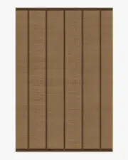 185' x 275' | Machine Washable Runner Rug | Kid & Pet Friendly | Indoor Rug | Harvest Stripe Brown Re-Jute Rug by Architectural Digest | Ruggable