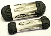 New Shellys London 10 Eyelet Black Flat Boot Laces 3 Grommet Shoe Working Class
