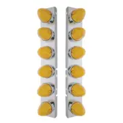 Peterbilt Stainless Bracket Twelve 19 LED Beehive - Amber LED/Amber Lens