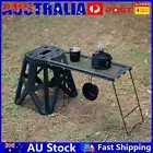 Folding Grid Table Portable Camping Table Portable Barbecue Table for Hiking BBQ