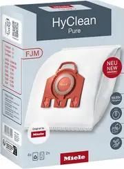 Miele FJM Vacuum Bags HyClean Pure Original pack of 4, Original Miele