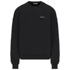 Off-White Scratch Arrow Design Oversized Fit Black Sweatshirt