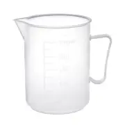 Laboratory Transparent 250mL PP Plastic Graduated Measuring Cup Handled Beaker