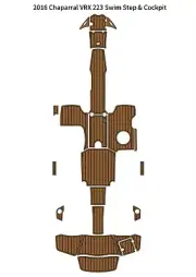 2016 Chaparral VRX 223 Swim Platform Cockpit Boat EVA Foam Teak Deck Floor Pad U