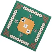 PERSELOSO 1PC Green Mahjong Table Mat Soft and Slip Table Cover for Board Games Noise Reduction and Friction Resistant Surface for Mahjong Poker and Domino Games