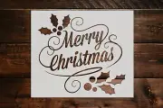 Merry Christmas Stencil - 3508