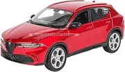 Die-cast 1:24 for Alfa Romeo Tonale Alloy Car Models 6 Doors Openable Simulation Miniature Vehicle Model Exquisite Collections Miniature Vehicle(Red)