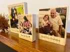 Polaroid Photo Block, Wooden Photo Plaque Frame, Fathers Day Present, Dad Gift