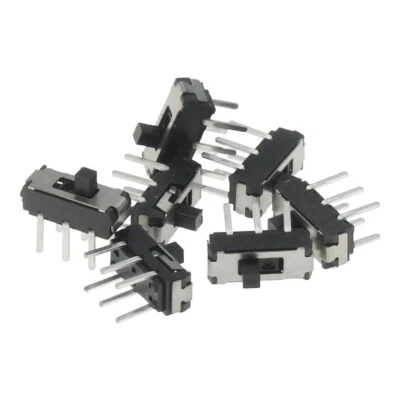 Miniature Toggle Switches DIP Slide Handle Buttons DIP6 MSS22D18 2P2T 6Pin 2mm