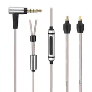 47inch Silver Plated OFC Audio Cable For Sennheiser IE 40 PRO IE40PRO Headphone