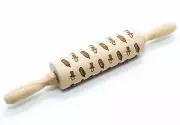 Embossing Engraved Wooden Rolling Pin for Cookies~Nursing Bottle pattern Design