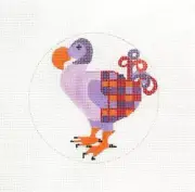 Melissa Prince Abstract Dodo Bird Handpainted Needlepoint Canvas