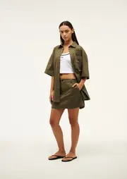 HEADLINE SKIRT IN KHAKI, S