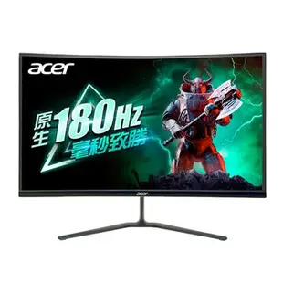 acer 宏碁 27" ED270R S3 180Hz 曲面電競螢幕(HDR10/1500R/1ms/F-sync/HDMI*2.DP/含喇叭/VA)
