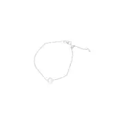 19cm Initial G Bracelet with Cubic Zirconia in Sterling Silver