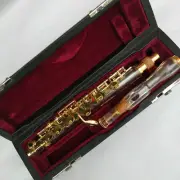 Piccolo with Case C Key Gold Plating Nice Sound Crystal Tube Quality Assurance