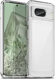 [Liisooka] Case for Google Pixel 8, Military Grade Drop Protection Phone Case, Yellowing Resistant, Anti-Scratch Hard PC Back, Shockproof Hard Ultra-Thin Protective Cover, Clear