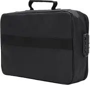Asixxsix Fireproof Document Box File Organizer, Waterproof Document Organizer with Combination Lock, Portable Home Travel Safe Storage for Jewellery Passport Archives
