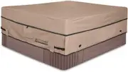 Waterproof 600D Polyester Square Hot Tub Cover Outdoor SPA Covers 76 x 76 inch